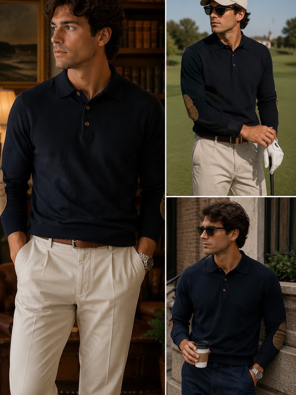 Peter Millar Men’s Black 100% Extra Fine Merino Wool Sweater M Classic Golf